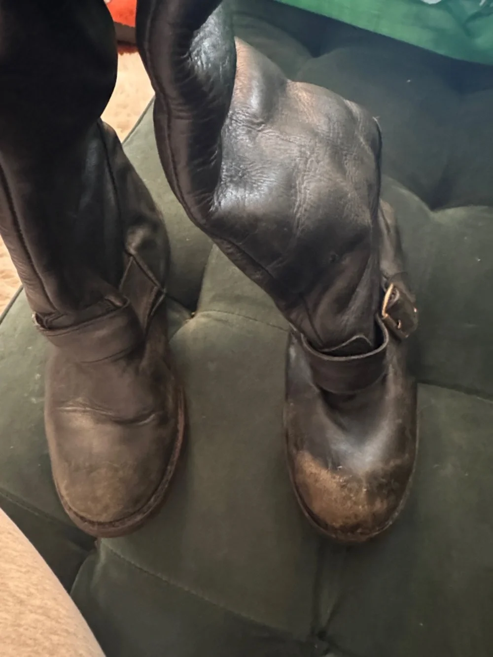 Jeffrey Campbell Wishlist black leather boots
